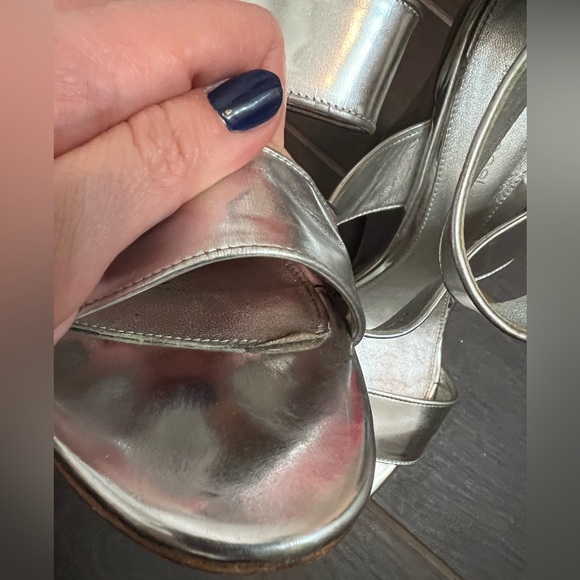 Sergio Rossi Metallic Wedges - Picture 4 of 9